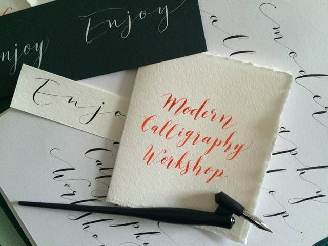 Мастер класс по современной каллиграфии для начинающих